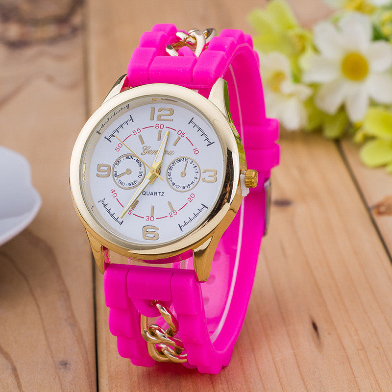 Fashion Colorful Jelly Digital Meter Watch