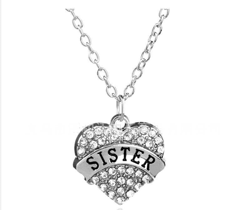 Fashion Female Heart Ms. crystal Affection Pendant Necklace