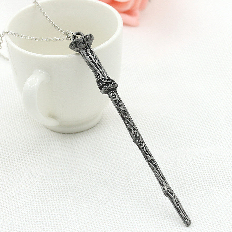 Alloy Ornament Magic Wand Necklace