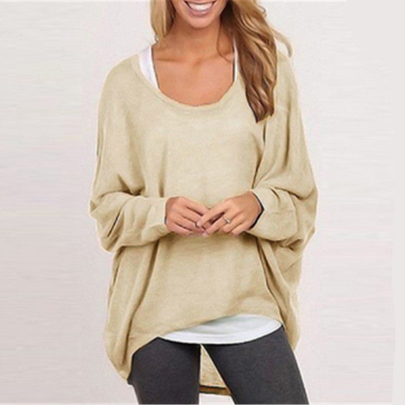 Loose Long Sleeves Irregular Pullover Sweater