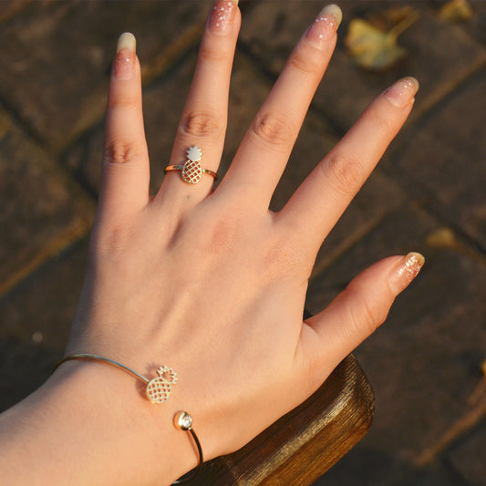 Sweet Pineapple Bracelet Ring