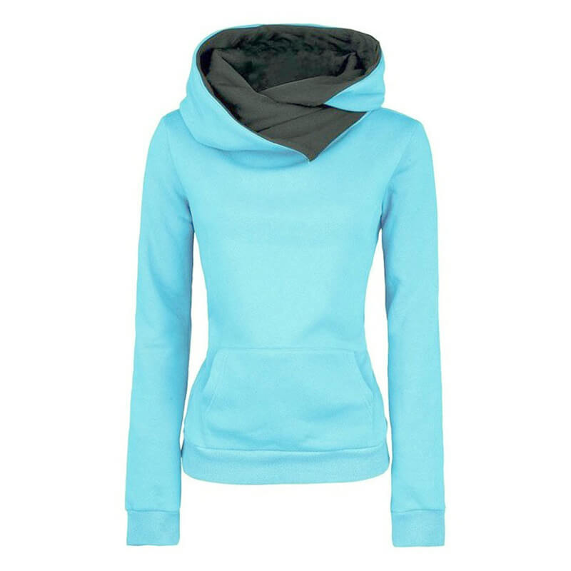 Winter Pullover Scarf Pockets Hoodies