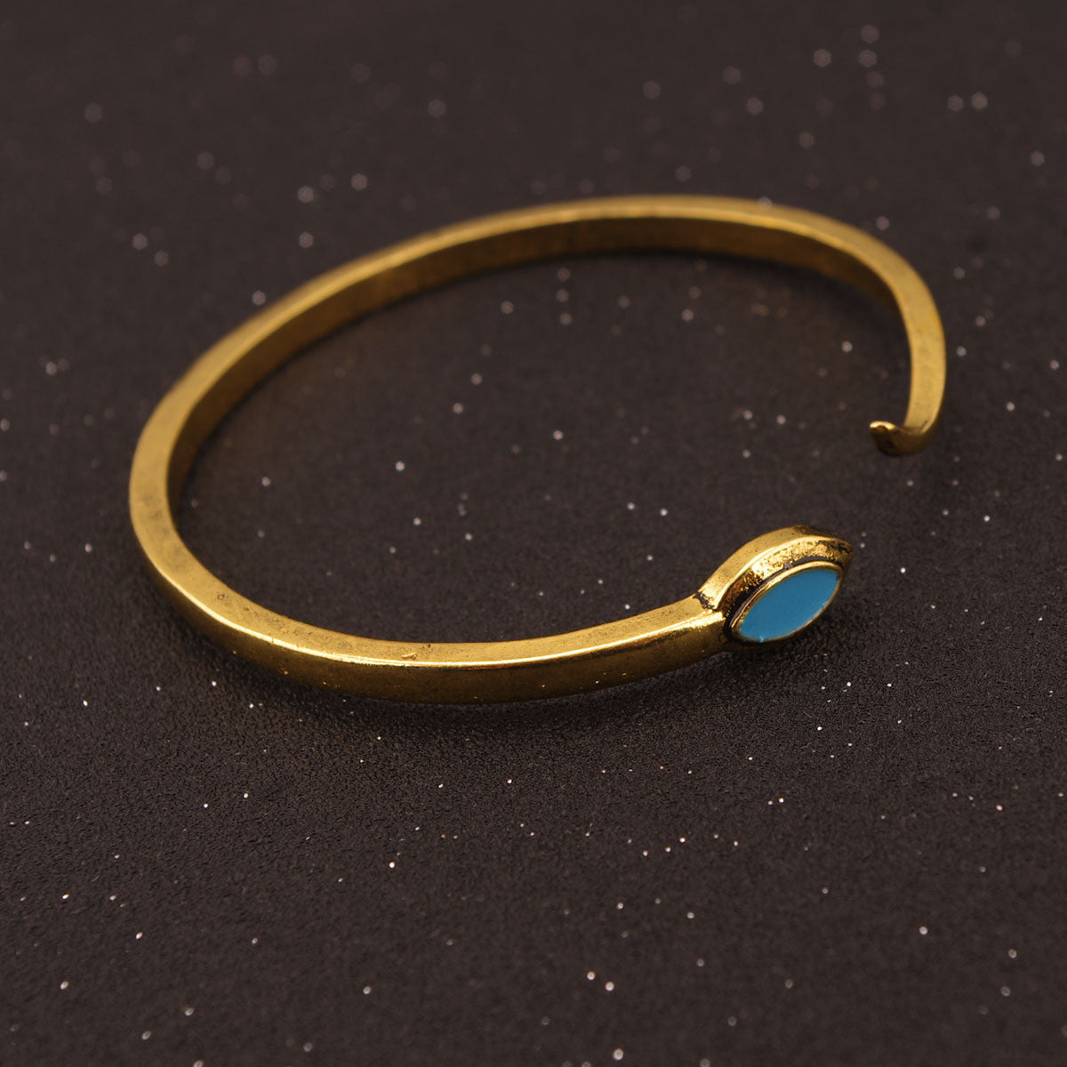 Exaggerated Snake Moon Opening Ring Bracelet