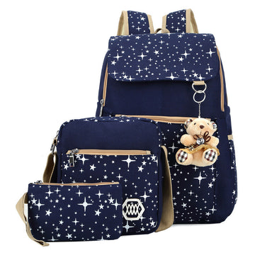 Korean Style Lovely Star Printed Leisure Street Three-Piece Bags