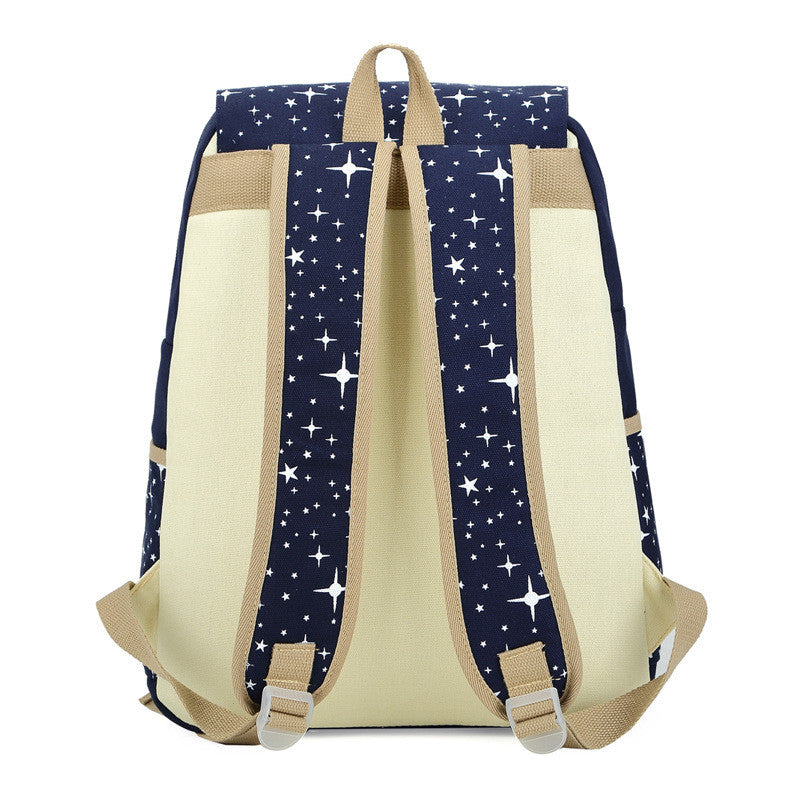 Korean Style Lovely Star Printed Leisure Street Three-Piece Bags