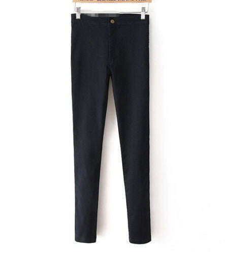 Fashion Pure Color High Stretch Skinny Pants