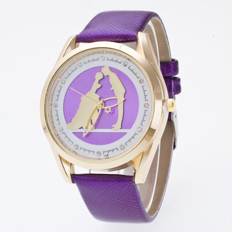 Romantic Marriage Love Fashion 3D Watch