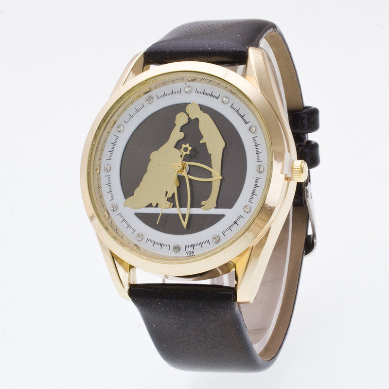 Romantic Marriage Love Fashion 3D Watch