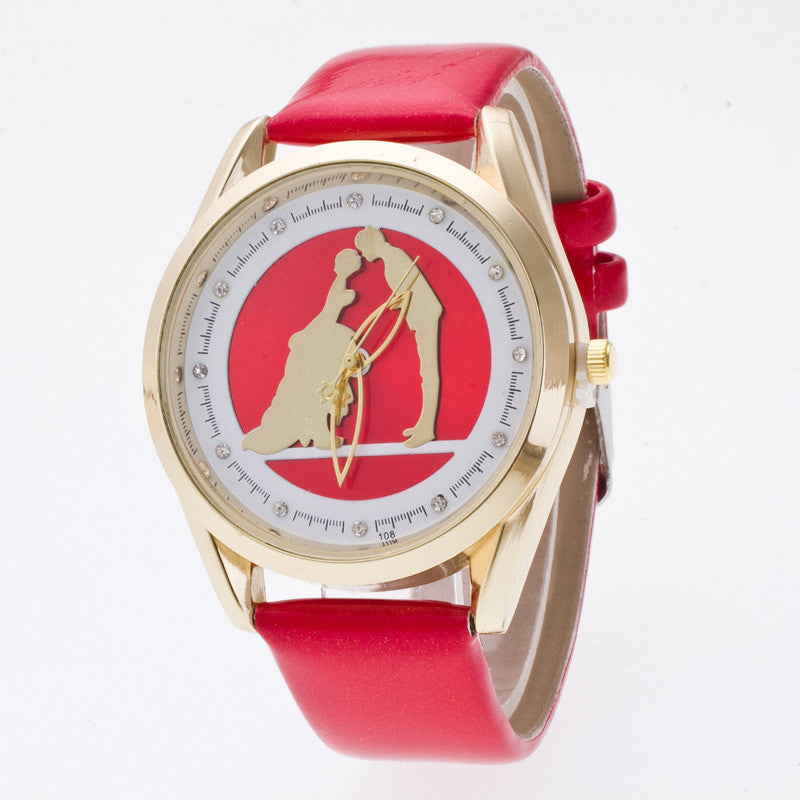 Romantic Marriage Love Fashion 3D Watch