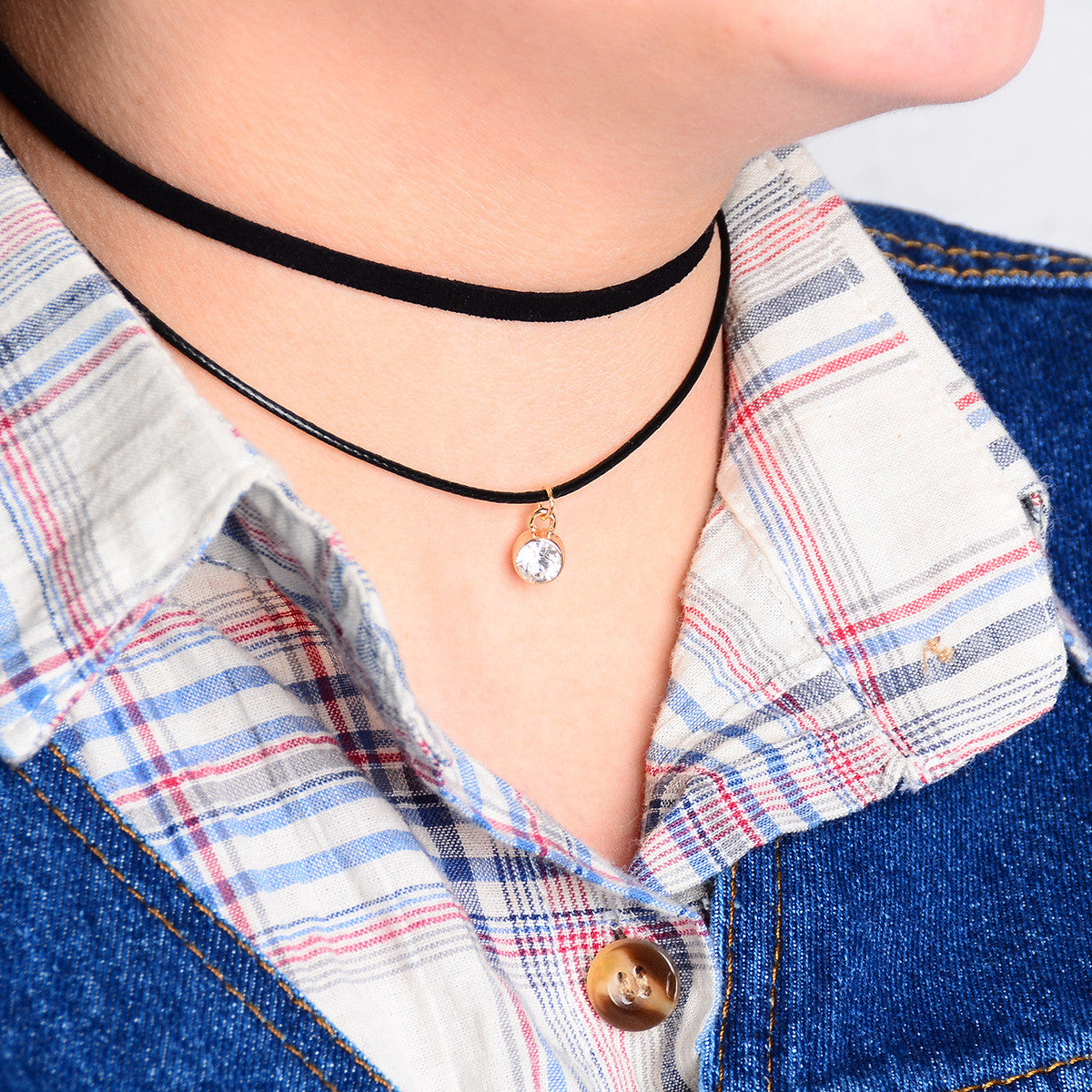 Korea Style Wax Line Multilayer Necklace