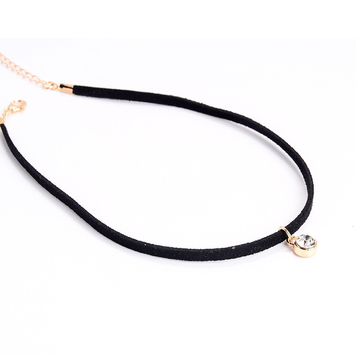 Korea Style Diamond Eyes Lint Necklace