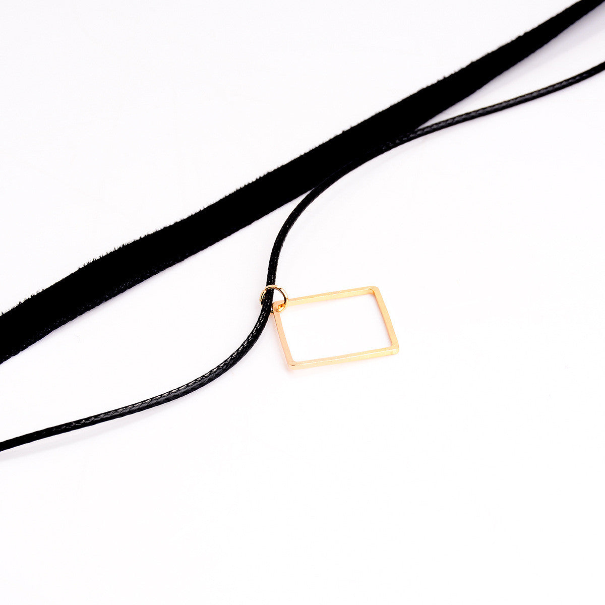 Triangle Sequins Multiple Pendant Necklace