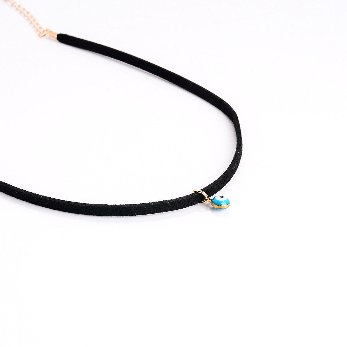 Korea Style Diamond Eyes Lint Necklace