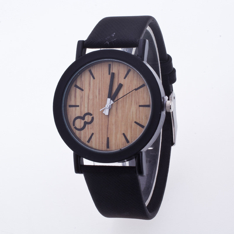 Original Wood Grain PU Watch