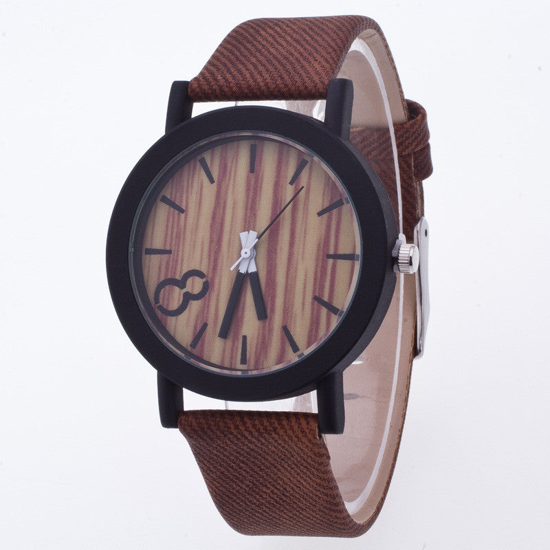 Original Wood Grain PU Watch