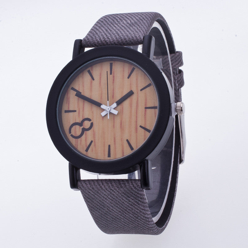 Original Wood Grain PU Watch