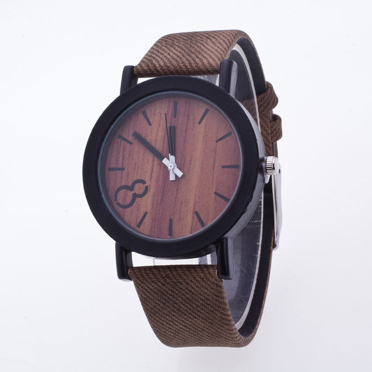 Original Wood Grain PU Watch