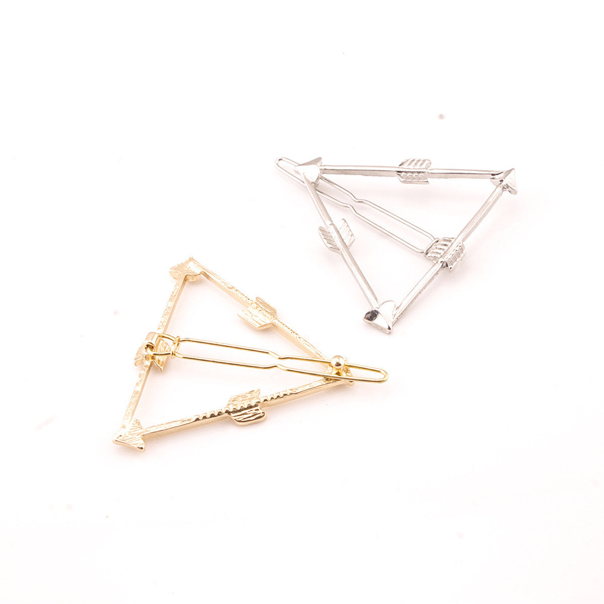 Geometric Triangular Arrow Hair Clips