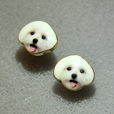 Korea Style Cute Teddy Face Earrings