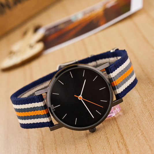 Casual Nylon Stripe Watch