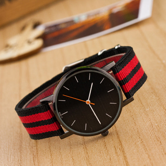 Casual Nylon Stripe Watch