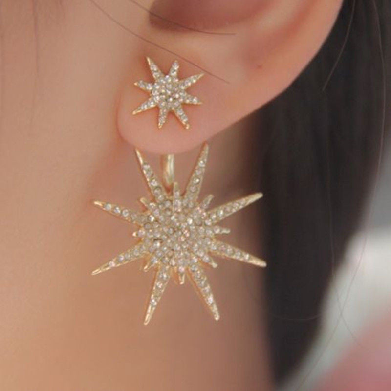 Crystal Luxury Six-Pointed Star Single Earring