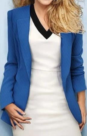 Turn-down Collar Slim Fashion Lapel OL Style Short Blazer