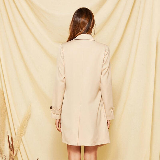 Apricot Slim Wrap Coat