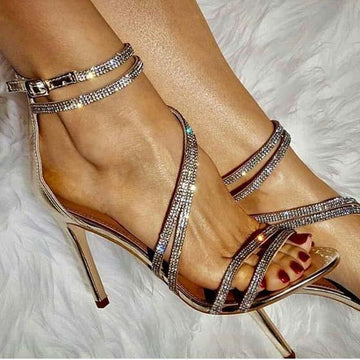 Rhinestone High Heel Sparkle Sandals