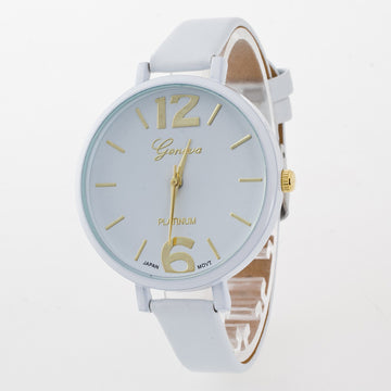 Leisure Fashion Candy Color PU Watch