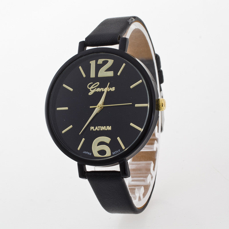 Leisure Fashion Candy Color PU Watch