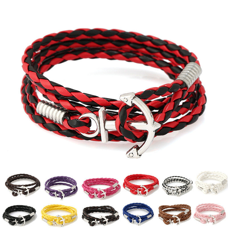 Fashion Anchor Hand-woven Bracelet