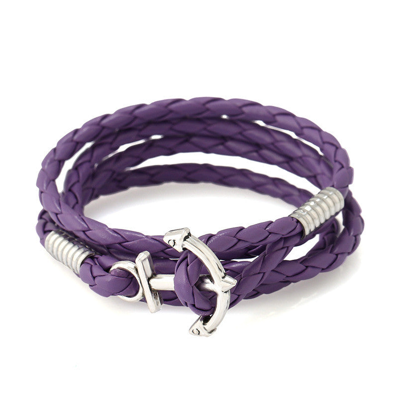 Fashion Anchor Hand-woven Bracelet