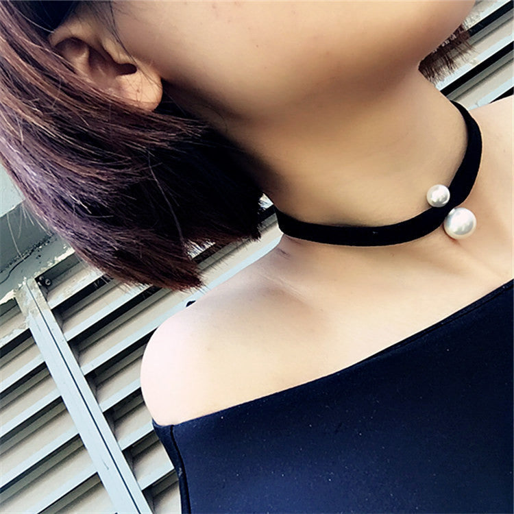 Beauty Joker Pearl Collar Necklace