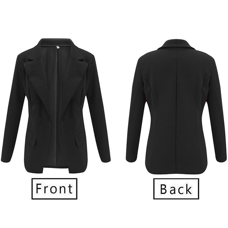 Slim Open Front Full Sleeve Blazer