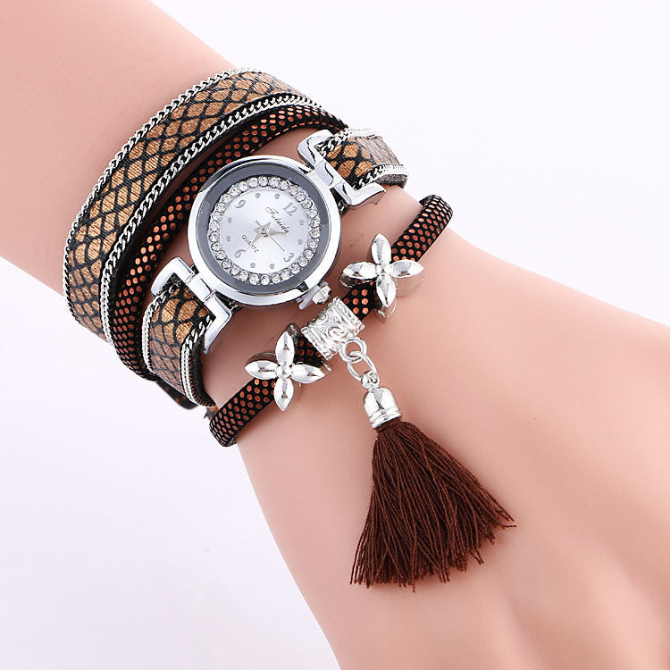 Popular Flower Tassel Quartz Watch