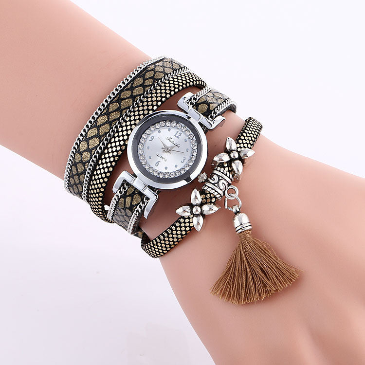 Popular Flower Tassel Quartz Watch