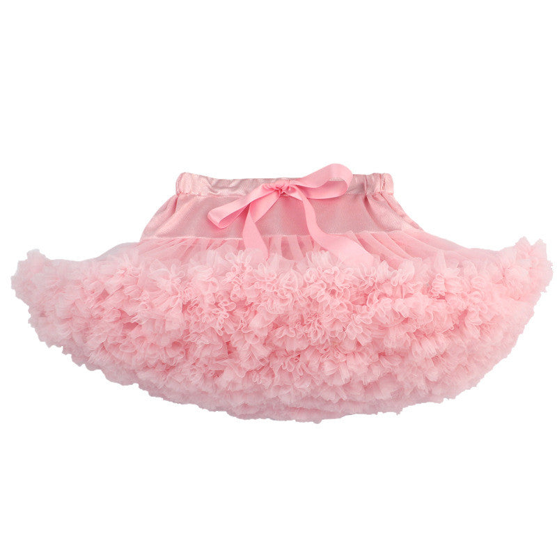 Lovely Patchwork Multi-Layers Short Fluffy Skirt