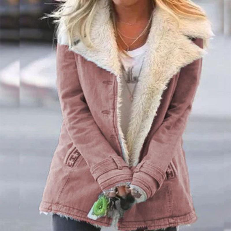 Warm Notched Collar Sherpa Jacket