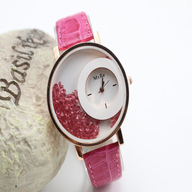 Classic Candy Color Quicksand Snake Skin Watch