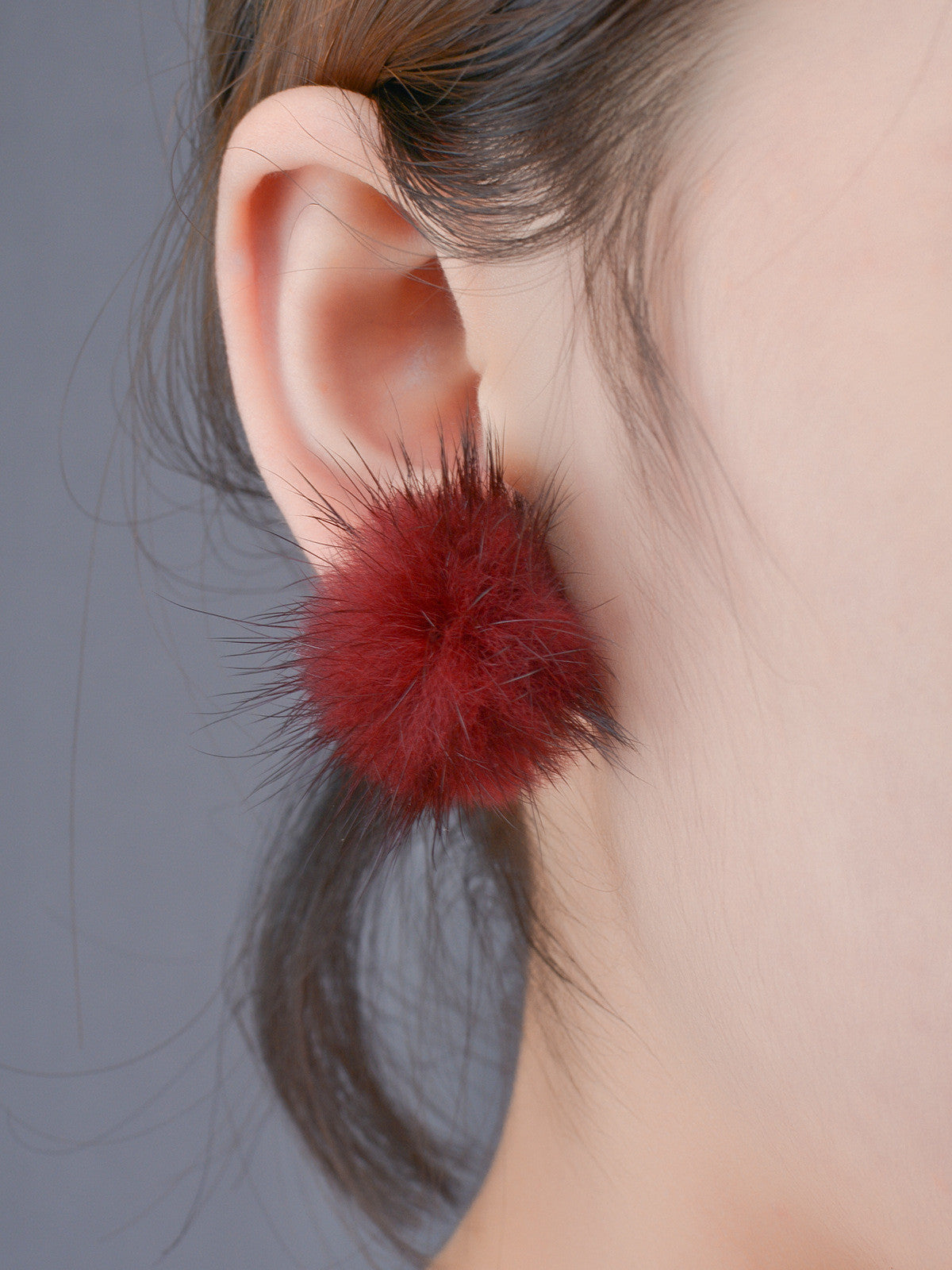 Sweet Furry Ball Women's Earrings