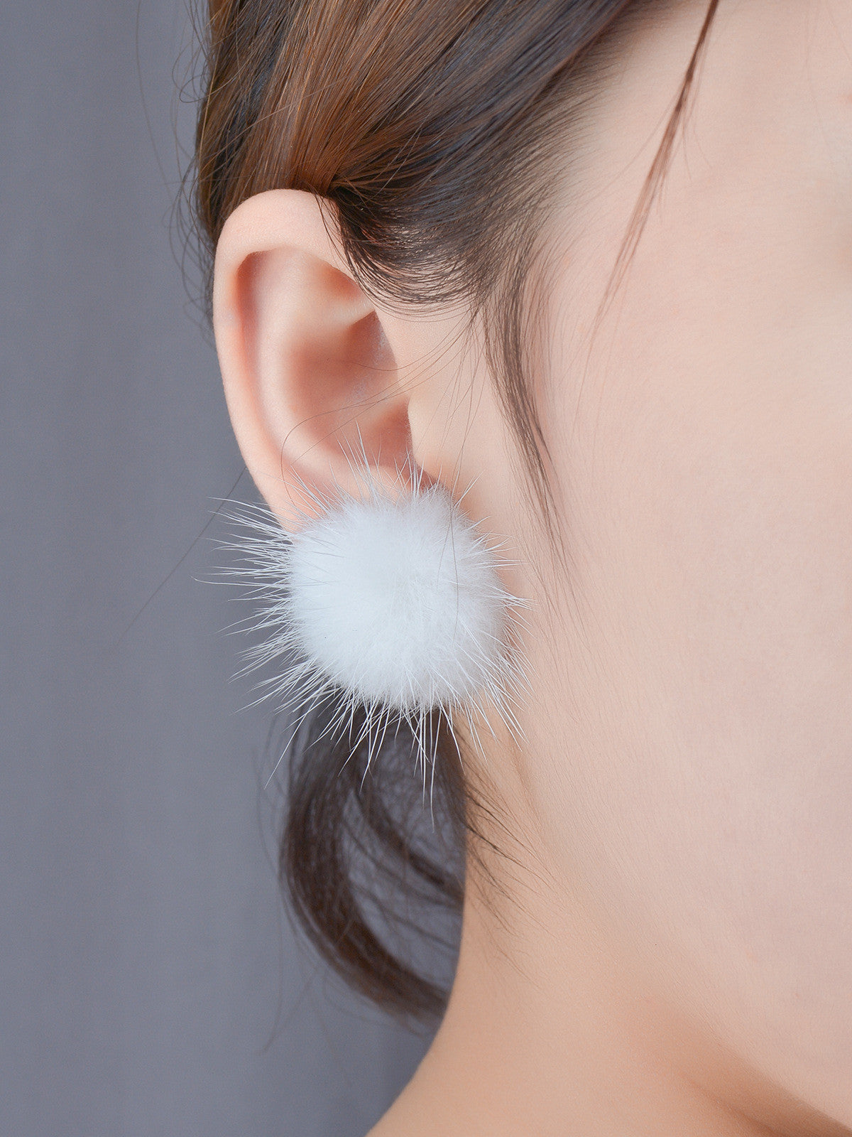 Sweet Furry Ball Women's Earrings