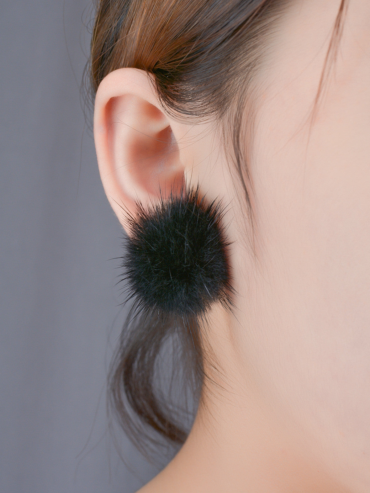 Sweet Furry Ball Women's Earrings