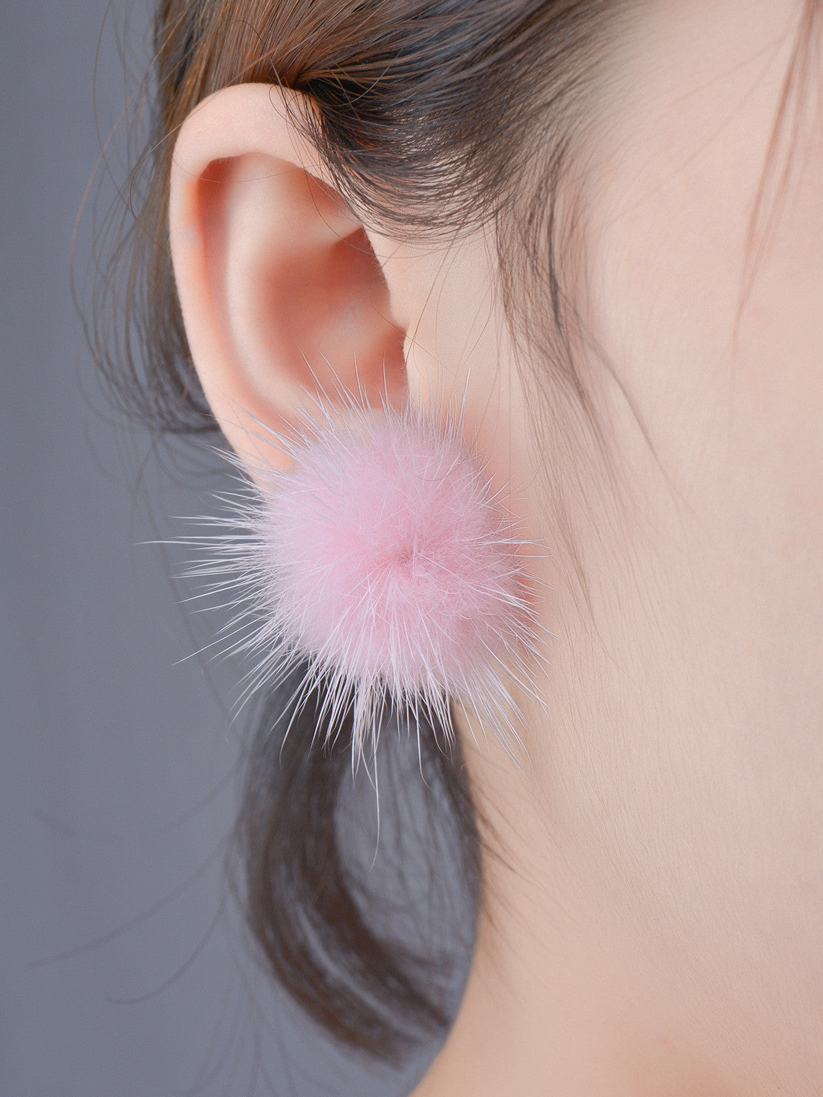 Sweet Furry Ball Women's Earrings