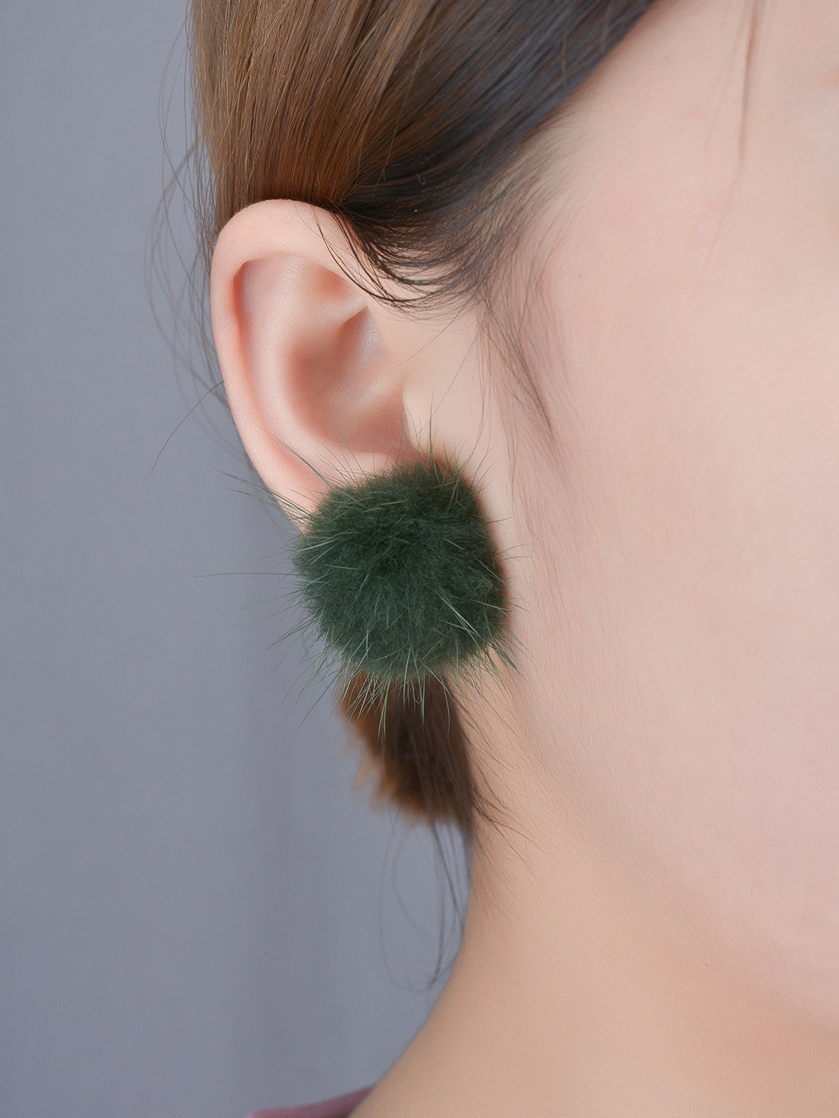 Sweet Furry Ball Women's Earrings