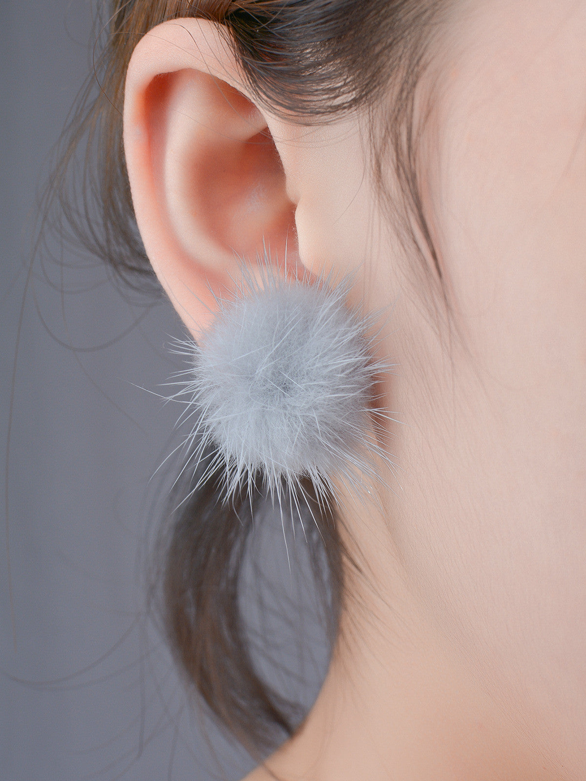 Sweet Furry Ball Women's Earrings