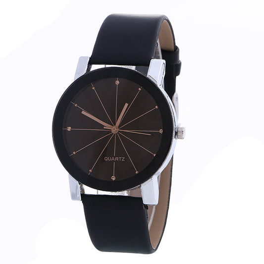 Simple Fashion Crystal Leather Watch