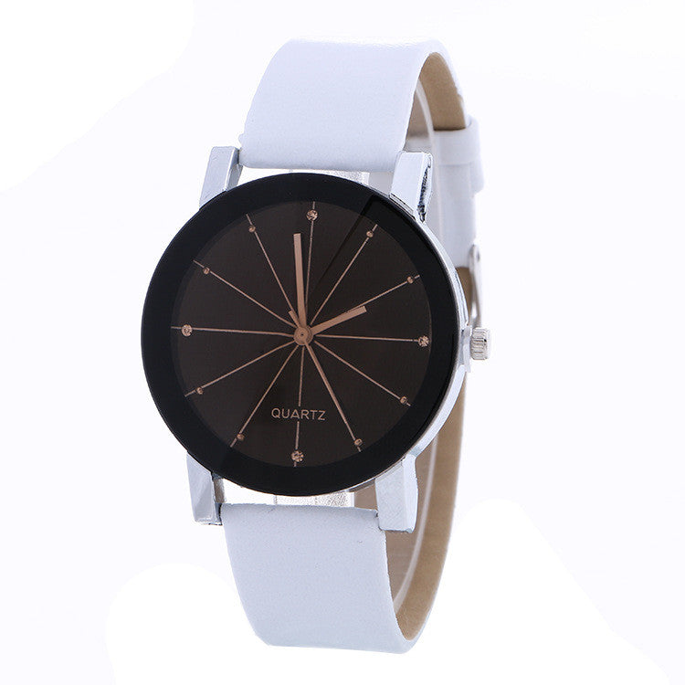 Simple Fashion Crystal Leather Watch