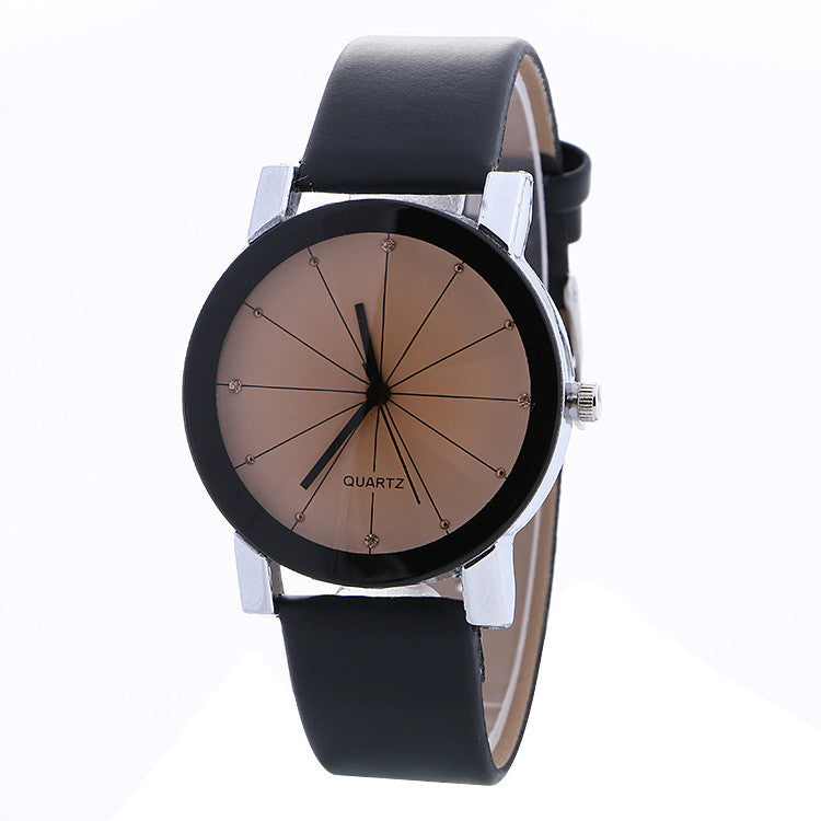 Simple Fashion Crystal Leather Watch