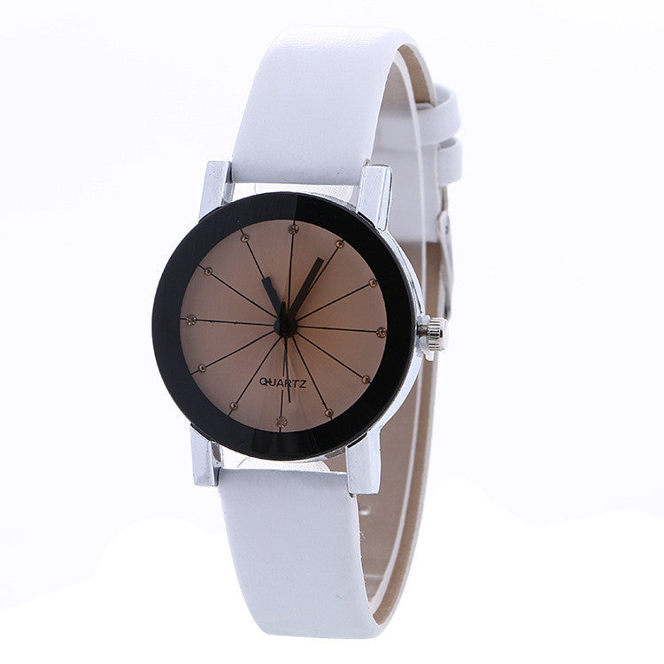 Simple Fashion Crystal Leather Watch